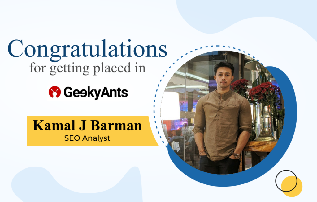 Kamal J Barman Indras academy Placement