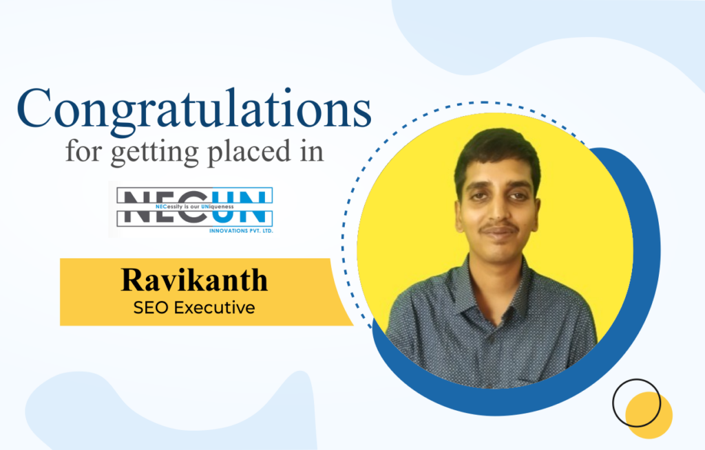 RaviKanth Indras academy Placement